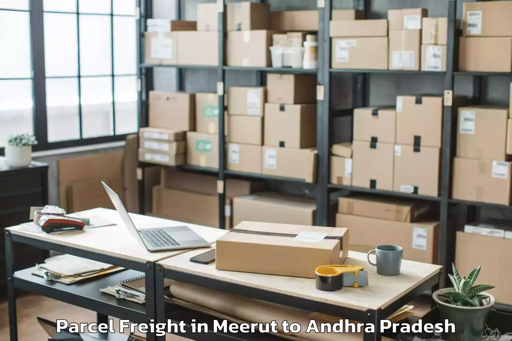 Meerut to Akividu Parcel Freight Booking